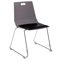 Nps Lvraflex Chair, Poly Back/Padded Seat