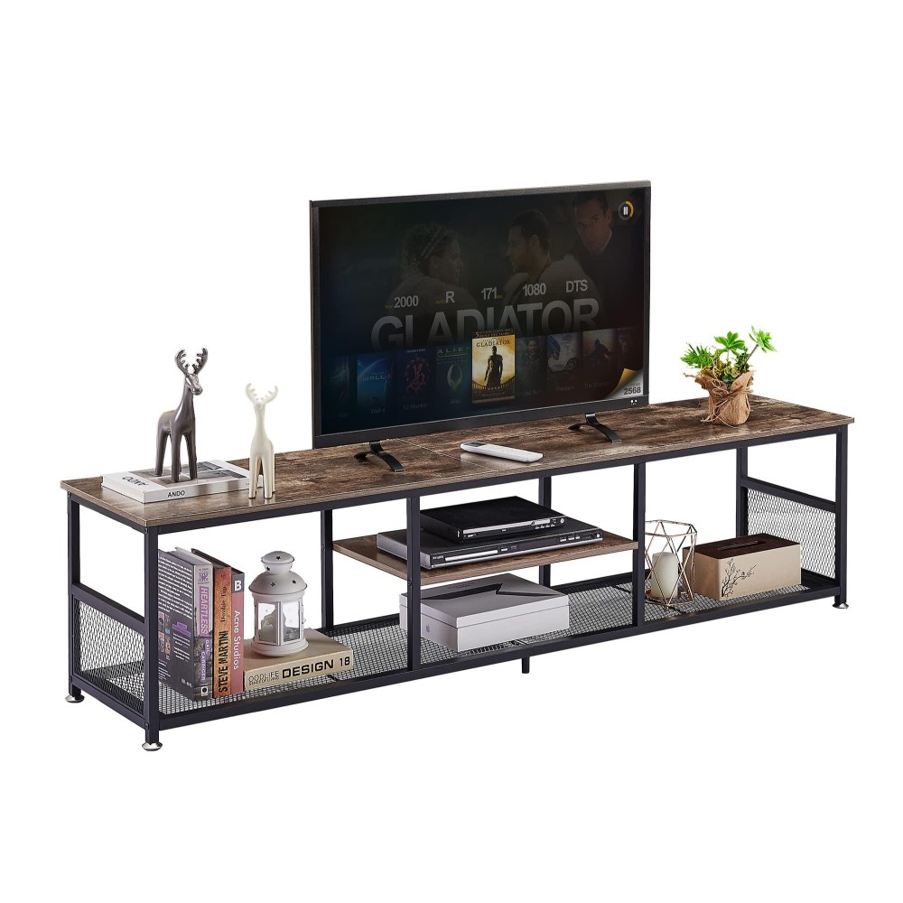 Vecelo Industrial Tv Stand For Televisions Up To 80 Inch, 70