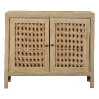 Zamora Rectangular 2door Accent Cabinet Natural