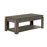 Donal 3piece Occasional Set with Open Shelves Weathered Grey