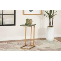 Vicente Accent Table with Marble Top Grey