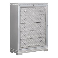 Eleanor Rectangular 5drawer Chest Metallic