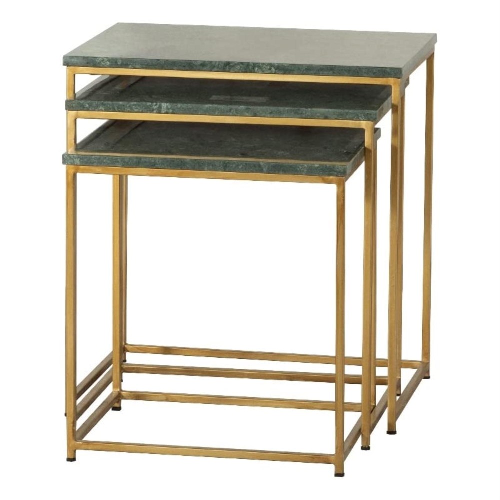 Caine 3piece Nesting Table with Marble Top