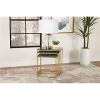 Caine 3piece Nesting Table with Marble Top