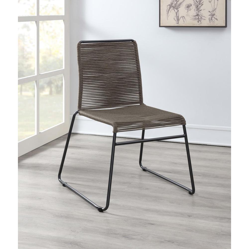 Jerome Upholstered Stackable Side Chairs Set of 2