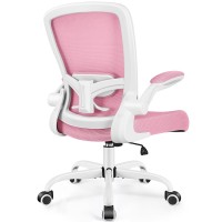 Felixking Ergonomic Office Chair Adjustable Height Lumbar Support Breathable Mesh Fabric Durable And Reliable Pink