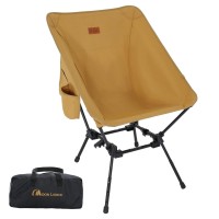 Moon Lence Plus-Size Camping Chair For Adults, Adjustable Height, Lightweight, Comfortable, Portable Folding Chair, Lawn Chair Beach Chair Backpacking Chair