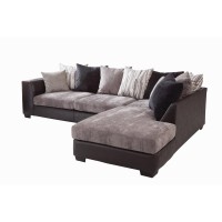 American Furniture L Shaped Sectional Sofa with 8 Back Pillows and 2 Accent Pillows