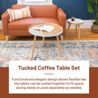 Tucked Round Coffee Table Set