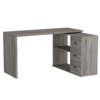 Hsh L Shape Desk With Drawers Lshaped Desk With Storage Cabinet Shelves Home Office Corner Computer Desk For Executive Writin