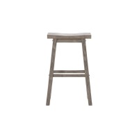 Boraam Sonoma Backless Saddle Kitchen Bar Stools Storm Gray Wirebrush Set Of 2