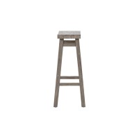 Boraam Sonoma Backless Saddle Kitchen Bar Stools Storm Gray Wirebrush Set Of 2