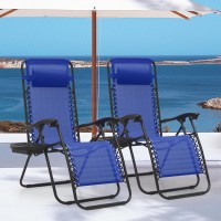 Monibloom Zero Gravity Chairs Set Of 2 Outdoor Folding Patio Lounge Chairs For Outside Reclining Lawn Chairs Recliner Beach Chai