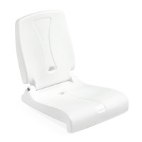 Step2 Flip Seat - White - Foldable, Portable Seat Stays In Place On Edges Of Pools, Docks And Tailgates - Ideal For Pool Edge, Beach, Tailgating, Camping, Back Support While Sitting On Floor And More