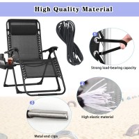 Zero Gravity Chair Replacement Fabric With Bungee Cord Kit 21 Inch Wide Repair Cloth With Replacement Cord For Oversized Xl Ant