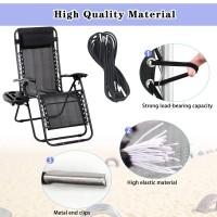 Zero Gravity Chair Replacement Fabric With Bungee Cord Kit 17 Inch Wide Repair Cloth With Replacement Cord For Anti Gravity Cha