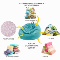 Nobildonna 3 Ft Bean Bag Chair Cover No Filler For Adults And Kids 300L Extra Large Stuffed Animal Storage Bean Bag Washable