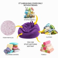 Nobildonna 3 Ft Bean Bag Chair Cover No Filler For Adults And Kids 300L Extra Large Stuffed Animal Storage Bean Bag Washable