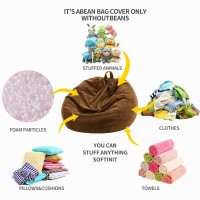 Nobildonna 3 Ft Bean Bag Chair Cover No Filler For Adults And Kids 300L Extra Large Stuffed Animal Storage Bean Bag Washable