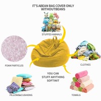 Nobildonna 3 Ft Bean Bag Chair Cover No Filler For Adults And Kids 300L Extra Large Stuffed Animal Storage Bean Bag Washable