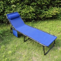 Veikou Chaise Lounge Chair 5Position For Outside Upgraded Adjustable Sun Lounger Folding Outdoor Lounge Chairs For Lawn Patio