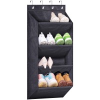 Sleeping Lamb Over The Door Shoe Rack For Closet Short Hanging Shoe Organizer With Large Deep Pockets Narrow Door Shoe Storage