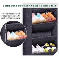 Sleeping Lamb Over The Door Shoe Rack For Closet Short Hanging Shoe Organizer With Large Deep Pockets Narrow Door Shoe Storage