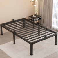 Maf 18 Inch Twin Bed Frames With Round Corner Legs Mattress Slide Stopper No Box Spring Needed Heavy Duty Metal Platform Bed Fra