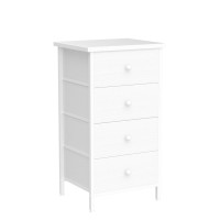 Kai-Road White Dresser For Bedroom, Small Dresser Storage Drawers, 4 Drawer Dresser Kids Dressers Chest Of Drawers For Closet,Bedroom Dorm Modern