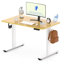 Flexispot En1 Wholepiece Standing Desk 40 X 24 Inches Height Adjustable Desk Electric Sit Stand Up Desk Home Office Desks Whit