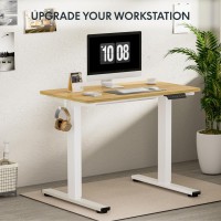 Flexispot En1 Wholepiece Standing Desk 40 X 24 Inches Height Adjustable Desk Electric Sit Stand Up Desk Home Office Desks Whit