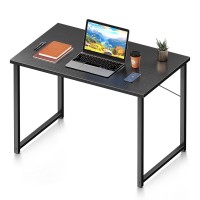 Coleshome 32 Inch Computer Desk Modern Simple Style Desk For Home Office Study Student Writing Desk Black