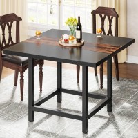 Tribesigns Square Dining Table For 4 People, Farmhouse 39.4
