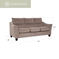 American Furniture Classics Model 8010A164V2 Modern Mocha Sofa