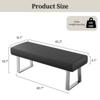 Jiexi Bedroom Bench Bed End Upholstered Bench Indoor Corner Small Bench Kitchen Bench With Metal Legs For Entryway Dining Room A