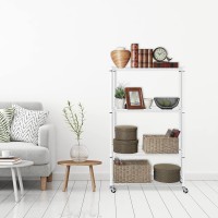 Seville Classics Solid Steel Wire Shelving Storage Unit Adjustable Shelves Organizer Rack For Home Kitchen Office Garage Be