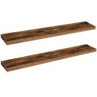 Hoobro Floating Shelves Wall Shelf Set Of 2 472 Inch Hanging Shelf With Invisible Brackets For Wall Decor In Bathroom Bedro