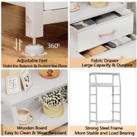 Furnulem Tall 4 Drawers Dresser Vertical Storage Tower For Bedroom Hallway Entryway Nursery Closet Organizer Nightstand Be