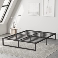 Richwanone 14 Inch King Bed Frame Metal Platform Mattress Foundation With Heavy Duty Steel Slat Support, No Box Spring Needed, Easy Assembly, Black