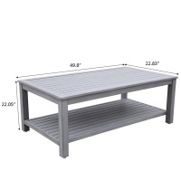 Aluminum Square Coffee Table(D0102H7F6C6)