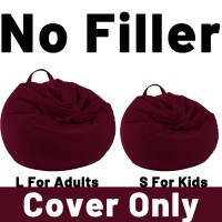 Lpmoera Stuffed Animal Storage Bean Bag Chair Cover No Filler For Kids And Adultspets Dogscats Lazy Bedssoft Stuffable Bean