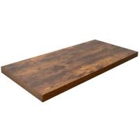 Vivo Universal 51 X 25 Inch Solid Extra Thick Faux 2.3 Inch Table Top For Standard And Sit To Stand Height Adjustable Home And Office Desk Frames, Rustic Vintage Brown, Desk-Top4N