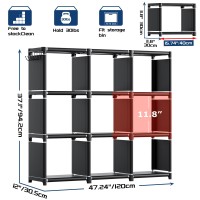 Mavivegue Book Shelf 9 Cube Storage Organizer Diy Bookcase Metal Cube Bookshelf Tall Book Case For Bedroom Living Room Offi