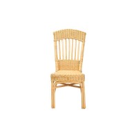 Baxton Studio Barito Modern Bohemian Natural Brown Rattan Dining Chair