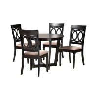 Baxton Studio Estelle 5Piece Dining Set