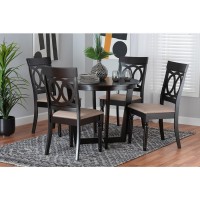 Baxton Studio Estelle 5Piece Dining Set