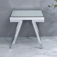 Alfresco Mirrored Top Square End Table