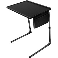 Totnz Tv Tray Table, Folding Tv Dinner Table Comfortable Folding Table With 3 Tilt Angle Adjustments For Eating Snack Food, Stowaway Laptop Stand