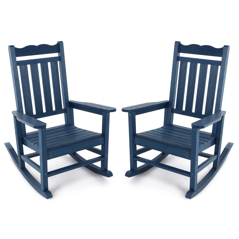 Stoog Allweather Patio Rocking Chairs Set Of 2 Outdoor Rocking Chair With 400 Lbs Support Porch Rocker Rocking Chairs For Po