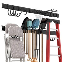 Sttoraboks Garage Tool Storage Rack Heavy Duty Garage Storage Organizer Rack System Wall Mounted Tool With 12 Double Hooks 4 R